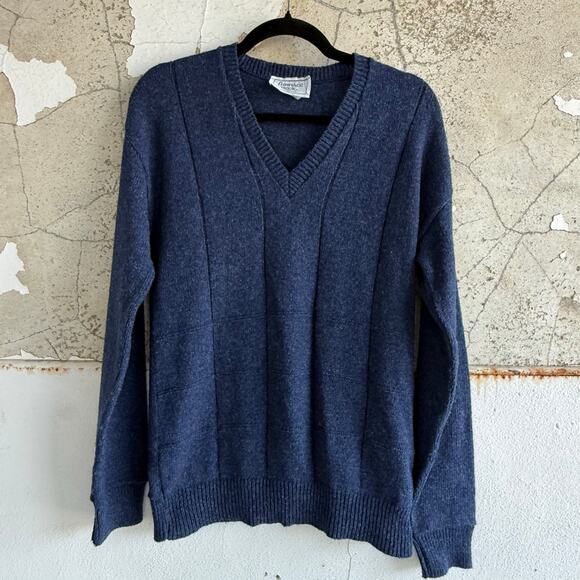Furnace Creek Other - Vtg Sweater Mens M Blue V Neck Pullover Furnace Creek USA Made Grandpacore Prep